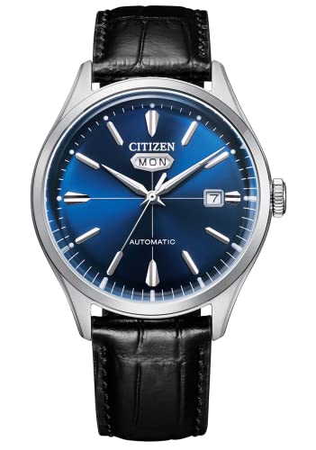 Citizen Orologio Analogico Automatico Giapponese Uomo con Cinturino in Pelle