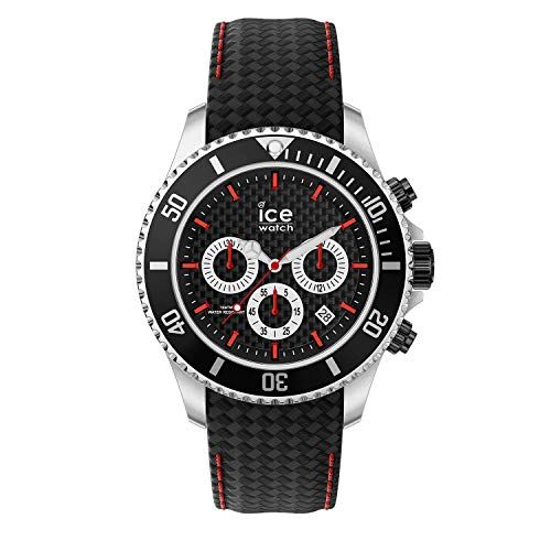 ICE steel Black racing Chrono Orologio nero da Uomocon Cinturino in pelle Chrono  (Large)