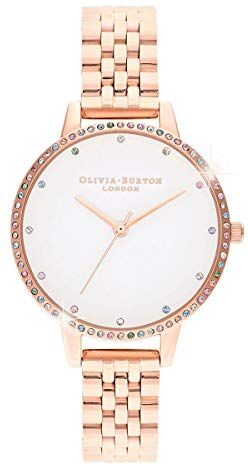 Burton Orologio Analogico al Quarzo da Donna con Cinturino in Acciaio Inossidabile Color Oro Rosa