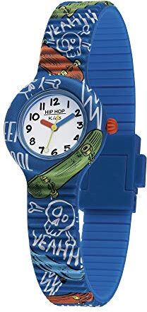 Hip Hop , Collezione Kids Fun, Orologio Bambino, con Cinturino in Silicone, Pratica Chiusura, Cassa 28mm, Movimento al Quarzo, Resistente all'Acqua, Lunghezza Regolabile