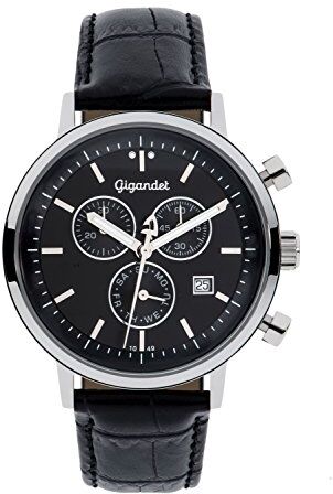 Gigandet Classico Orologio Uomo Cronografo Analogico Quartz Nero