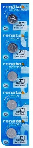 Renata 371 Batteria per orologio Striscia di 5 batterie