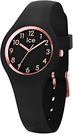 ICE glam Black Rose-Gold Numbers Orologio nero da Donna con Cinturino in silicone 0 (Small)