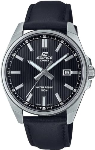 Casio Orologio Analogico al Quarzo da Uomo con Cinturino in Pelle