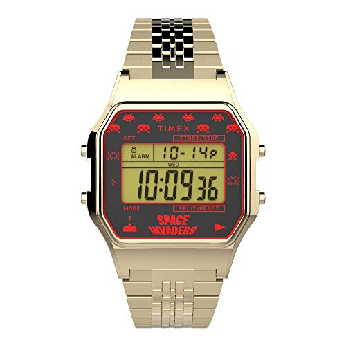 Timex Orologio Digitale al Quarzo Unisex con Cinturino in Acciaio Inossidabile
