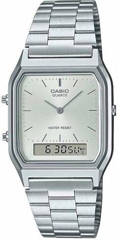 Casio Orologio Analogico al Quarzo Donna con Cinturino in Acciaio Inossidabile