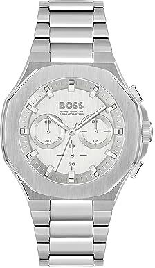 Boss Orologio Analogico al Quarzo Giapponese Uomo con Cinturino in Acciaio Inossidabile