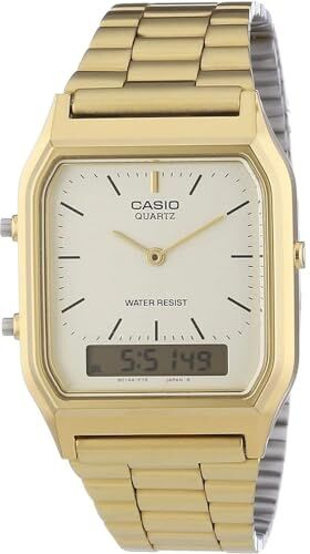 Casio Orologio analogico-Digitale al Quarzo Unisex con Cinturino in Acciaio Inossidabile