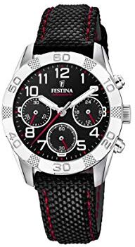 Festina Orologio Cronografo Quarzo Bambino con Cinturino in Tessuto