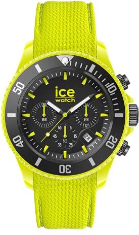 ICE chrono Neon yellow Orologio giallo da Uomocon Cinturino in silicone Chrono  (Large)