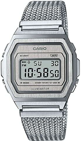 Casio Orologio Digitale al Quarzo Uomo con Cinturino in Acciaio Inossidabile