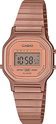 Casio Orologio Digitale al Quarzo Donne con Cinturino in Acciaio Inossidabile