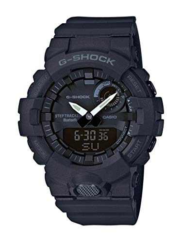 Casio G-SHOCK Orologio, Steptracker/Pedometro, Sensore di movimento, 20 BAR, Nero, Analogico Digitale, Uomo,