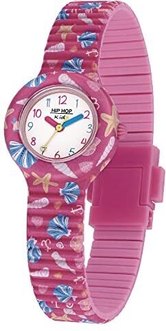 Hip Hop , Collezione KIDS FUN, Orologio Bambina con Cinturino in Silicone, Indici e Sfere Colorate, Cassa 28 mm, Movimento al Quarzo, Resistente all'Acqua, Lunghezza Regolabile