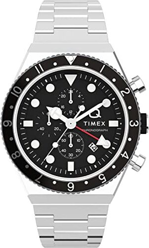 Timex Orologio Cronografo al Quarzo da Uomo con Cinturino in Acciaio Inossidabile