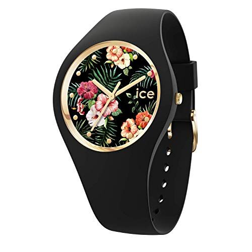 ICE flower Colonial Orologio nero da Donna con Cinturino in silicone  (Medium)