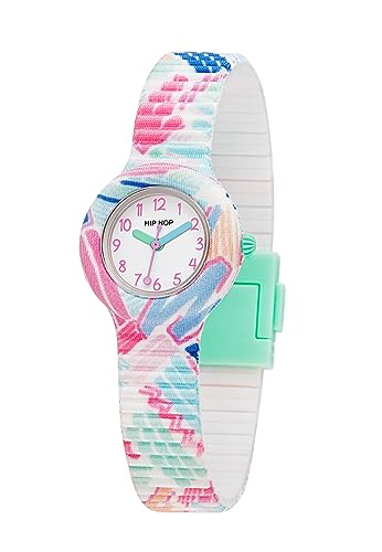 Hip Hop , Collezione Kids Fun, Orologio Bambina con Cinturino in Silicone, Indici e Sfere Colorate, Cassa 28 mm, Movimento al Quarzo, Resistente all'Acqua, Lunghezza Regolabile