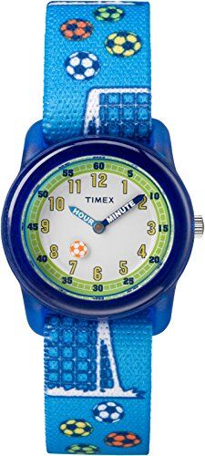 Timex Orologio per bambini con movimento al quarzo, quadrante analogico e cinturino in tessuto