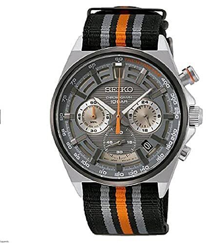 Seiko Orologio Analogico Quarzo Uomo con Cinturino in Nylon