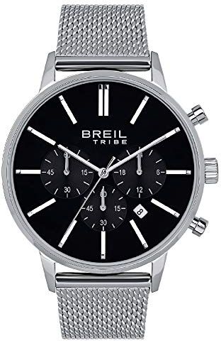 Breil Orologio per uomo rotondo con quadrante mono-colore e cassa in acciaio collezione AVERY