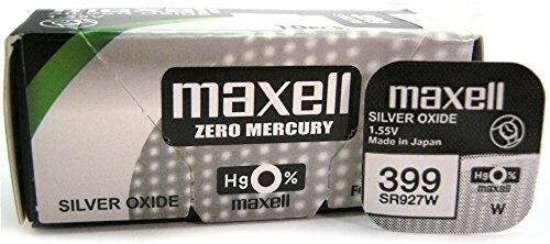 Maxell Genuine/Original  Button Cells 395/SR927SW/399//bottone/a bottone AG7 (ideale da usare per il tuo orologio, telecomando, giocattoli, torcia e molto altro)