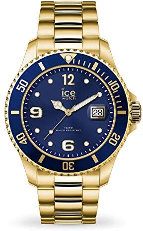 ICE steel Gold blue Orologio oro Unisex con Cinturino in metallo 0 (Medium)