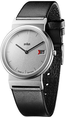 Braun Orologio Analogico Classico Quarzo Unisex con Cinturino in Pelle