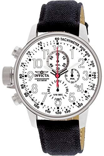 Invicta I-Force Orologio da Uomo in Acciaio Inossidabile con Movimento al Quarzo 46 mm, Argento/Bianco