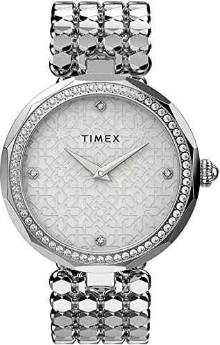 Timex Orologio Analogico al Quarzo Donna con Cinturino in Acciaio Inossidabile