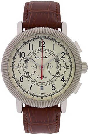 Gigandet Red Baron IV Orologio Uomo Cronografo Analogico Quarzo Marrone Beige