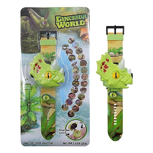 Generic Orologi elettronici di dinosauro,Orologio elettronico per bambini con dinosauro con 24 modelli Orologio elettronico per bambini e orologio con motivo animale per regalo per bambini