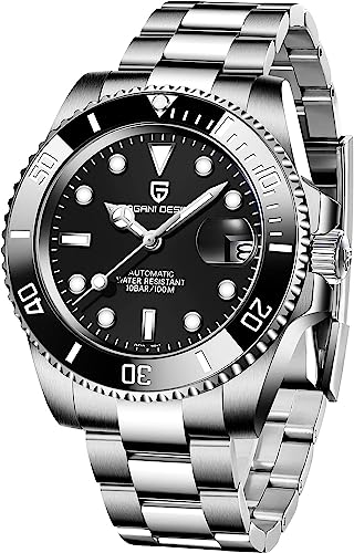 Generic 40mm Submariner Tribute. Orologio automatico da uomo, orologio da polso meccanico di marca superiore, lente zaffiro impermeabile., Nero , Classico