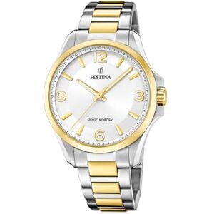 Festina Orologio Uomo Analogico Solare in Acciaio Inossidabile 316L Multicolore Vetro Minerale ad Alta Resistenza Impermeabile 5 ATM Solar Energy Festina Orologio Uomo Analogico Solare in Acciaio Inossidabile 316L Multicolore Vetro Minerale ad Alta Resistenza Impermeabile 5 ATM Solar Energy