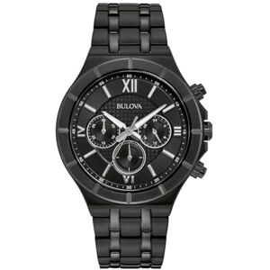 Bulova Orologio al quarzo da uomo con cronografo e cinturino in acciaio inox Bulova Orologio al quarzo da uomo con cronografo e cinturino in acciaio inox