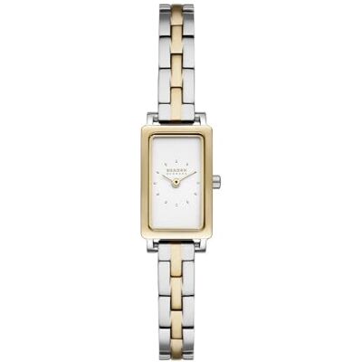 Skagen Orologio Hagen per donna, movimento al quarzo a due lancette con cinturino in acciaio inossidabile o in pelle Skagen Orologio Hagen per donna, movimento al quarzo a due lancette con cinturino in acciaio inossidabile o in pelle