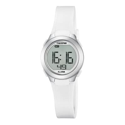 CALYPSO Orologio Digitale Bambina in Gomma Bianco CALYPSO Orologio Digitale Bambina in Gomma Bianco