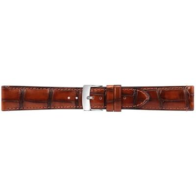 Morellato Cinturino per Orologi da Uomo in Pelle, Marrone, con Fibbia, Modello Tiepolo, Collezione Manufatti Morellato Cinturino per Orologi da Uomo in Pelle, Marrone, con Fibbia, Modello Tiepolo, Collezione Manufatti