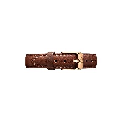 Daniel Wellington Petite St Mawes Cinturino Donna, 12mm, in Pelle, Marrone/Oro Rosato Daniel Wellington Petite St Mawes Cinturino Donna, 12mm, in Pelle, Marrone/Oro Rosato