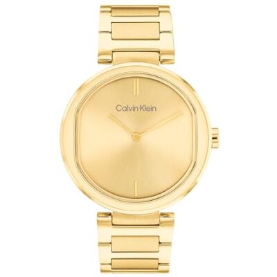 Calvin Klein Orologio Analogico al Quarzo da Donna Collezione CK SENSATION con Cinturino in Acciaio Inossidabile o in Pelle Calvin Klein Orologio Analogico al Quarzo da Donna Collezione CK SENSATION con Cinturino in Acciaio Inossidabile o in Pelle