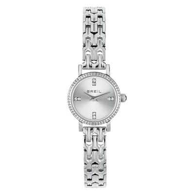 Breil , Collezione Darling, Orologio Donna in Acciaio, Bracciale Sottile e Flessuoso in Maglia Milanese, Lunetta Decorata, Chiusura a Scorrimento, Cassa 18mm, Lunghezza Regolabile 13.5-19 cm, Silver Breil , Collezione Darling, Orologio Donna in Acciaio, Bracciale Sottile e Flessuoso in Maglia Milanese, Lunetta Decorata, Chiusura a Scorrimento, Cassa 18mm, Lunghezza Regolabile 13.5-19 cm, Silver