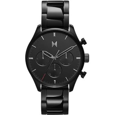 MVMT Orologio Analogico Multifunzione al Quarzo da Uomo con Cinturino in Acciaio Inossidabile Nero MVMT Orologio Analogico Multifunzione al Quarzo da Uomo con Cinturino in Acciaio Inossidabile Nero