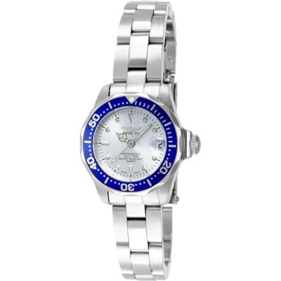 Invicta Pro Diver Orologio da Donna in acciaio inossidabile con movimento Quarzo 24mm, Blu / Argento Invicta Pro Diver Orologio da Donna in acciaio inossidabile con movimento Quarzo 24mm, Blu / Argento