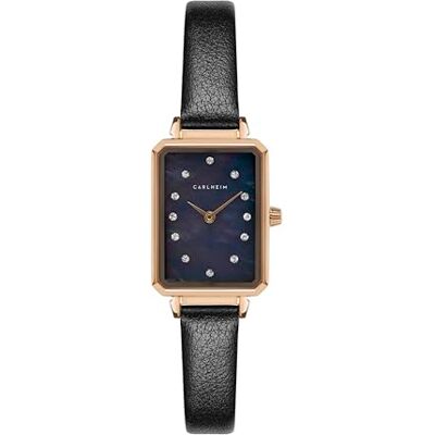 Carlheim Orologio Analogico al Quarzo Giapponese Donna con Cinturino in Pelle Carlheim Orologio Analogico al Quarzo Giapponese Donna con Cinturino in Pelle