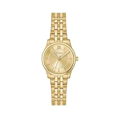 Boss Hugo Orologio analogico da donna con cinturino in acciaio inox con rivestimento PVD color oro Boss Hugo Orologio analogico da donna con cinturino in acciaio inox con rivestimento PVD color oro