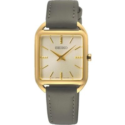 Seiko Orologio Analogico al Quarzo Donna con Cinturino in Pelle Seiko Orologio Analogico al Quarzo Donna con Cinturino in Pelle