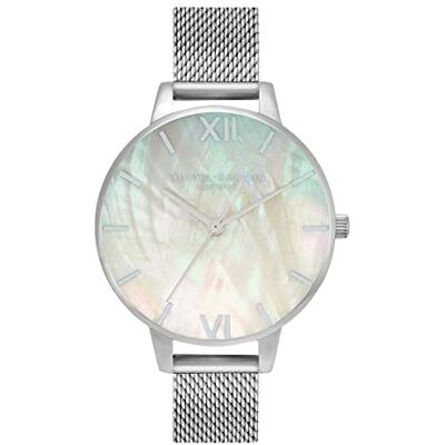 Burton Orologio Analogico al Quarzo da Donna Collezione UNDER THE SEA con Cinturino in Maglia Metallica in Acciaio Inossidabile Argentato Burton Orologio Analogico al Quarzo da Donna Collezione UNDER THE SEA con Cinturino in Maglia Metallica in Acciaio Inossidabile Argentato