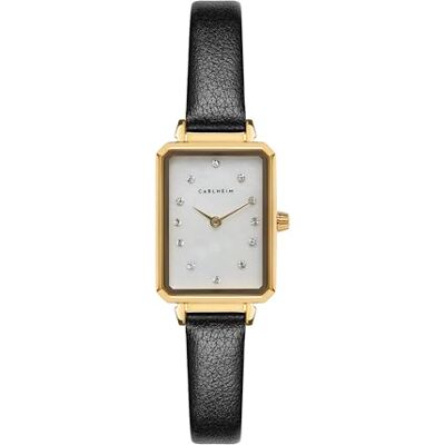 Carlheim Orologio Analogico al Quarzo Giapponese Donna con Cinturino in Pelle Carlheim Orologio Analogico al Quarzo Giapponese Donna con Cinturino in Pelle