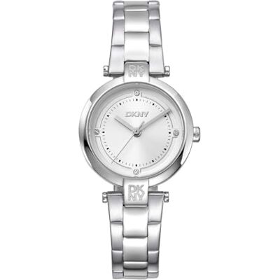 DKNY Orologio al quarzo Essential Mini al quarzo 5 ATM, argento, misura unica, Moderno DKNY Orologio al quarzo Essential Mini al quarzo 5 ATM, argento, misura unica, Moderno