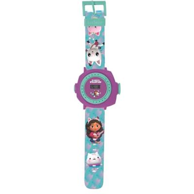 Lexibook , Gabby's Dollhouse, Orologio da proiezione regolabile con schermo digitale, 20 immagini della serie Gabby's Dollhouse, per bambini, Blu/viola, Lexibook , Gabby's Dollhouse, Orologio da proiezione regolabile con schermo digitale, 20 immagini della serie Gabby's Dollhouse, per bambini, Blu/viola,