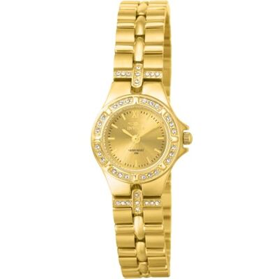 Invicta Wildflower Orologio da Donna in acciaio inossidabile con movimento Quarzo 21mm, Oro Invicta Wildflower Orologio da Donna in acciaio inossidabile con movimento Quarzo 21mm, Oro
